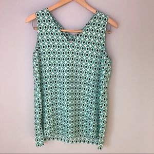 Pleione Geometric Print Sleeveless Blouse / Tank